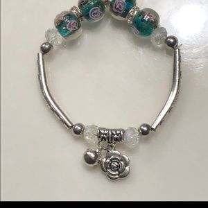 Murano Glass Beads Bracelet